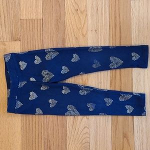 Gymboree heart leggings; size 4